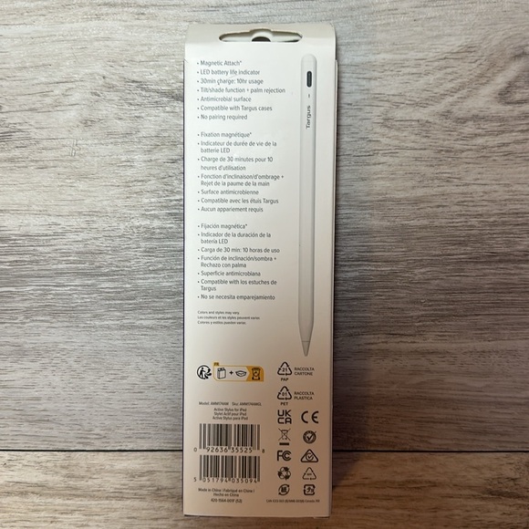 Targus - Antimicrobial Active Stylus for iPad - White Brand New - Picture 2 of 16